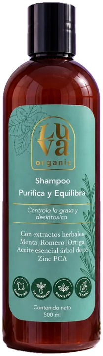 Shampoo Purifica y Equilibra de LUVA, 500 ml