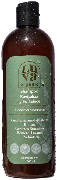 Shampoo Revitaliza y Fortalece de LUVA, 500 ml