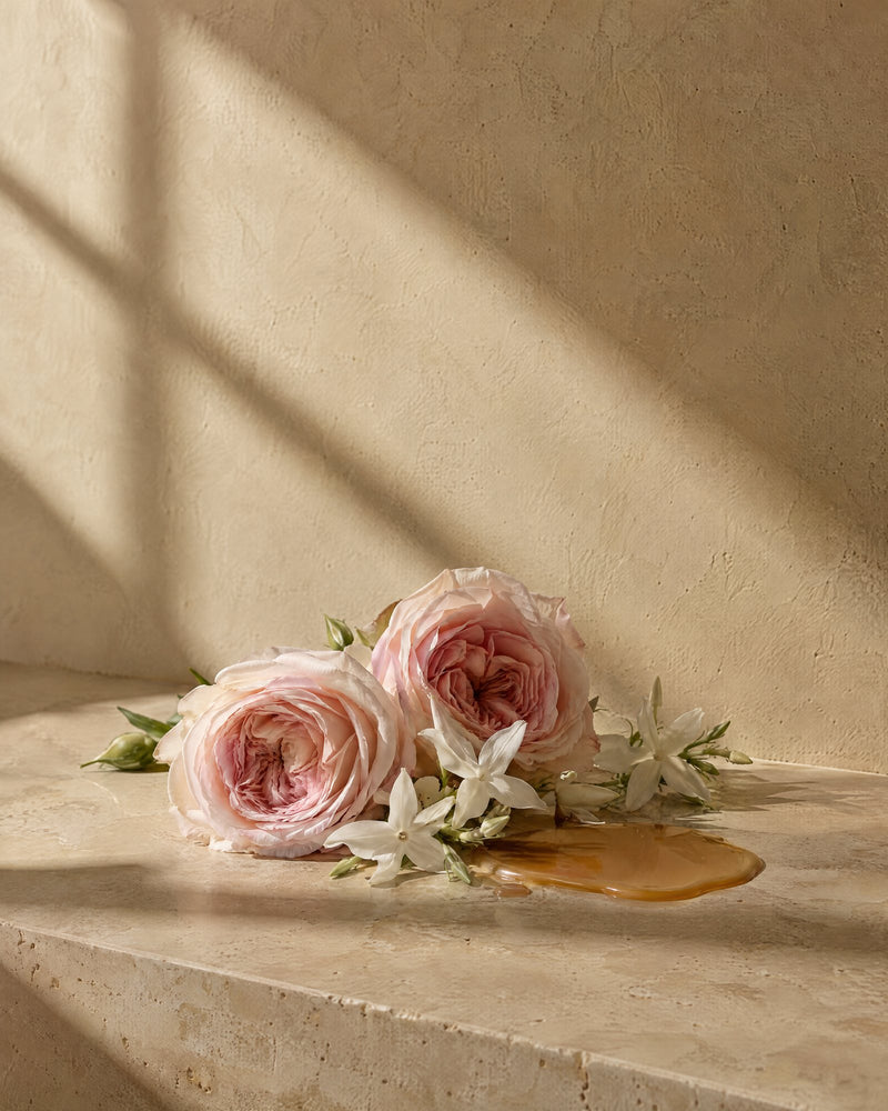 Heart: Rose · Jasmine · Creamy caramel accord